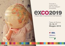 15-16-17 Maggio 2019 Fiera di Roma - L'Expo della Cooperazione Internazionale - Ambasciata d ...