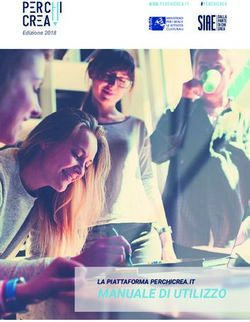 MANUALE DI UTILIZZO LA PIATTAFORMA PERCHICREA.IT - Edizione 2018 - Per chi crea