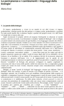 Le permanenze e i cambiamenti: i linguaggi della biologia1 - GISCEL