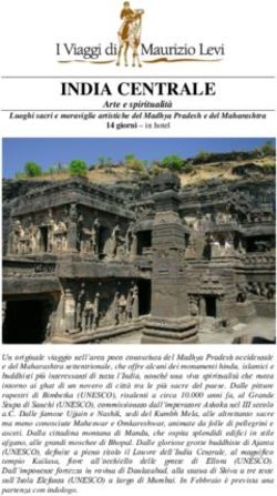 INDIA CENTRALE - I Viaggi di Maurizio Levi