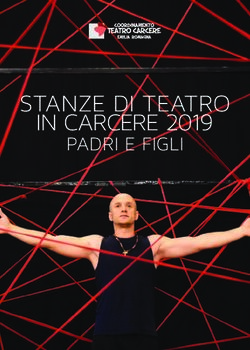 STANZE DI TEATRO IN CARCERE 2019 - PADRI E FIGLI - Coordinamento Teatro ...