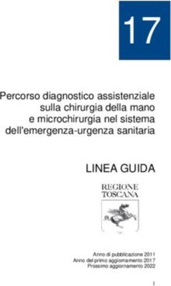 17 LINEA GUIDA Percorso diagnostico assistenziale sulla chirurgia della mano e microchirurgia nel sistema dell'emergenza-urgenza sanitaria ...