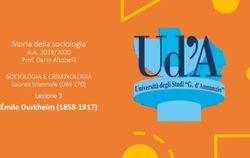 Storia della sociologia - &Eacute;mile Durkheim (1858-1917) A.A. 2019/2020 SOCIOLOGIA E CRIMINOLOGIA