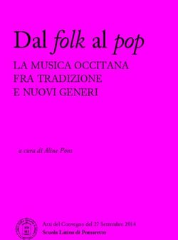 Dal folk al pop LA MUSICA OCCITANA FRA TRADIZIONE E NUOVI GENERI - a cura di Aline Pons - Piemonte ...
