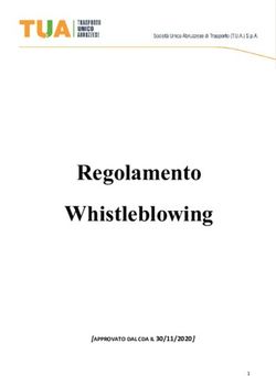 Regolamento Whistleblowing - APPROVATO DAL CDA IL 30/11/2020 - Amministrazione Trasparente