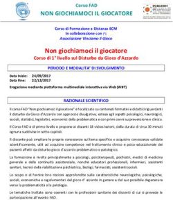 Non giochiamoci il giocatore - Corso di 1 livello sul Disturbo da Gioco d'Azzardo - CRARL
