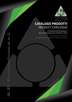 2019 CATALOGO PRODOTTI PRODUCT CATALOGUE ACCESSORI PROFESSIONALI PER AUTOLAVAGGI SELF SERVICE E NON - AD Produzione