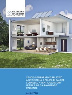 STUDIO COMPARATIVO RELATIVO A UN SISTEMA A POMPA DI CALORE CONNESSO A VENTILRADIATORI ULTRASLIM O A PAVIMENTO RADIANTE - Aprile 2020 ...