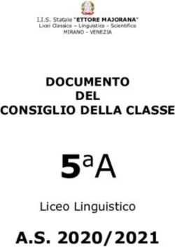 5aA A.S. 2020/2021 - DOCUMENTO DEL CONSIGLIO DELLA CLASSE - IIS Majorana-Corner