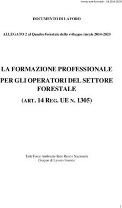 LA FORMAZIONE PROFESSIONALE PER GLI OPERATORI DEL SETTORE FORESTALE
