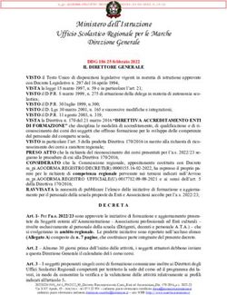 Ministero dell'Istruzione - Ufficio Scolastico Regionale per le Marche