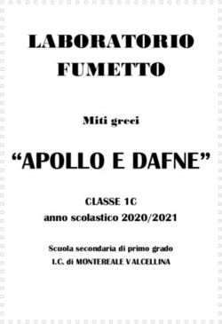 "APOLLO E DAFNE" - LABORATORIO FUMETTO Miti greci - istituto comprensivo di montereale ...