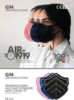 SEMIMASCHERA FACCIALE FILTRANTE ANTI COVID-19 - Filtering half mask to protect against COVID-19