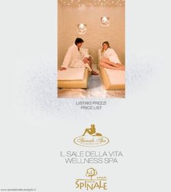 IL SALE DELLA VITA WELLNESS SPA - LISTINO PREZZI PRICE LIST