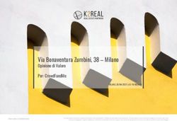 VIA BONAVENTURA ZUMBINI, 38 - MILANO - OPINIONE DI VALORE PER: CROWDFUNDME