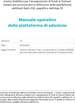 MANUALE OPERATIVO DELLA PIATTAFORMA DI ADESIONE - PAGOPA SPA