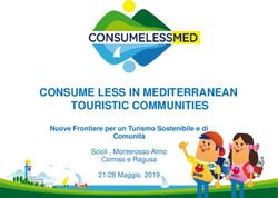 CONSUME LESS IN MEDITERRANEAN TOURISTIC COMMUNITIES - Nuove Frontiere per un Turismo Sostenibile e di Comunità - Svi.Med. onlus
