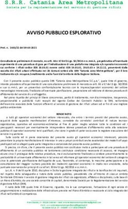 S.R.R. Catania Area Metropolitana - Societ&agrave; per la regolamentazione del servizio di gestione rifiuti - Comune di Motta Sant ...