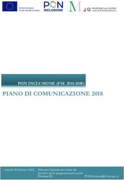 PIANO DI COMUNICAZIONE 2018 - PON INCLUSIONE (FSE 2014-2020) - ANPAL
