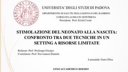 STIMOLAZIONE DEL NEONATO ALLA NASCITA: CONFRONTO TRA DUE TECNICHE IN UN SETTING A RISORSE LIMITATE - Medici con l'Africa ...