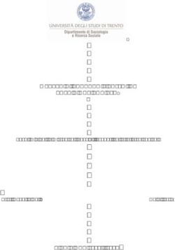 MASTER DI SECONDO LIVELLO IN PREVISIONE SOCIALE - V EDIZIONE 2018 2019 - 2030, migranti e migrazioni: possibili scenari sulla rotta balcanica ...