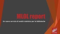 MLOL report Un nuovo servizio di analisi statistica per le biblioteche - Fondazione per Leggere