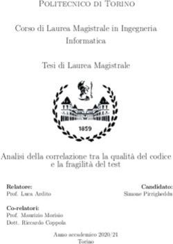 Corso di Laurea Magistrale in Ingegneria Informatica Tesi di Laurea Magistrale Analisi della correlazione tra la qualit&agrave; del codice e la fragilit&agrave; ...