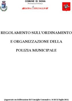 REGOLAMENTO SULL'ORDINAMENTO E ORGANIZZAZIONE DELLA POLIZIA MUNICIPALE