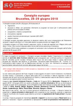 Consiglio europeo Bruxelles, 28-29 giugno 2018 - Camera dei Deputati