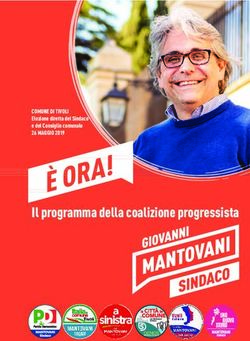 Il programma della coalizione progressista - COMUNE DI TIVOLI Elezione diretta del Sindaco e del Consiglio comunale - Giovanni ...