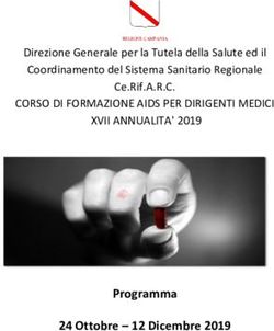 Programma 24 Ottobre - 12 Dicembre 2019 - CORSO DI FORMAZIONE AIDS PER DIRIGENTI MEDICI XVII ANNUALITA' 2019 Direzione Generale per la Tutela ...