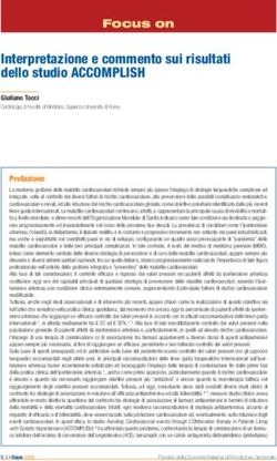 Interpretazione e commento sui risultati dello studio ACCOMPLISH