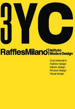 Corsi triennali in Fashion design Interior design Product design Visual design - Liceo da Vinci