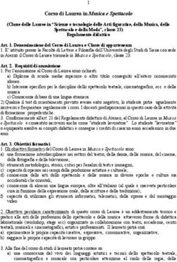 Corso di Laurea in Musica e Spettacolo