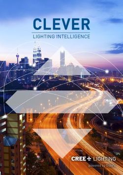 CLEVER LIGHTING INTELLIGENCE - powered by Sidora - Cree Europe
