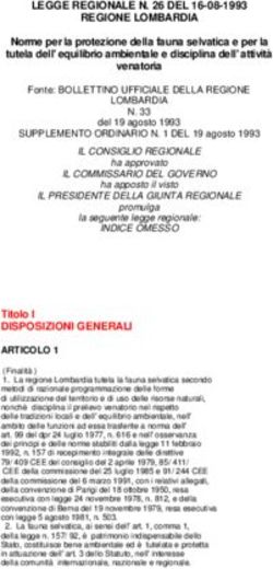LEGGE REGIONALE N. 26 DEL 16-08-1993 REGIONE LOMBARDIA