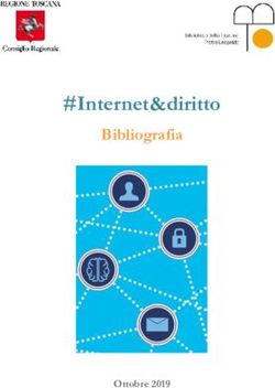 #Internet&diritto Bibliografia - Ottobre 2019 - Consiglio Regione Toscana