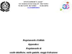 Regolamento d'Istituto Appendice: Regolamento di uscite didattiche, visite guidate, viaggi d'istruzione
