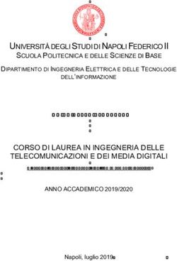 UNIVERSITÀ DEGLI STUDI DI NAPOLI FEDERICO II - SCUOLA POLITECNICA E DELLE SCIENZE DI BASE