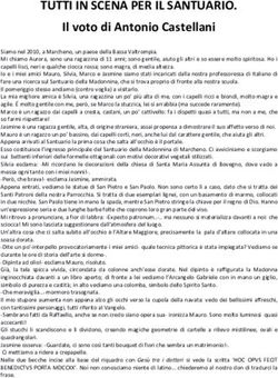 TUTTI IN SCENA PER IL SANTUARIO - Il voto di Antonio Castellani - ic marcheno