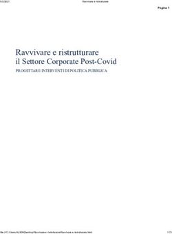 Ravvivare e ristrutturare il Settore Corporate Post-Covid - PROGETTARE INTERVENTI DI POLITICA PUBBLICA - Giuseppe Rondelli