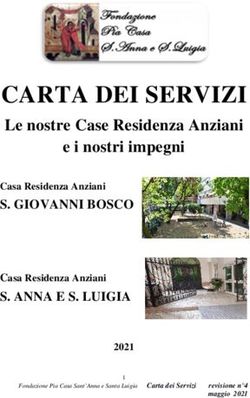 CARTA DEI SERVIZI Le nostre Case Residenza Anziani e i nostri impegni - Fondazione Pia Casa S ...