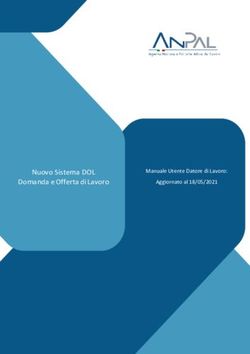 Nuovo Sistema DOL Domanda e Offerta di Lavoro - Manuale Utente Datore di Lavoro: Aggiornato al 18/05/2021 - ANPAL