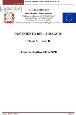 DOCUMENTO DEL 15 MAGGIO - ClasseV sez H Anno Scolastico 2019-2020