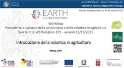 Introduzione della robotica in agricoltura - Regione Toscana
