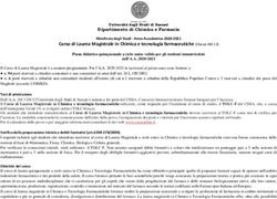 Corso di Laurea Magistrale in Chimica e tecnologia farmaceutiche (Classe LM-13) - Uniss