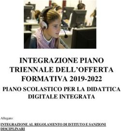 INTEGRAZIONE PIANO TRIENNALE DELL'OFFERTA FORMATIVA 2019-2022 - PIANO SCOLASTICO PER LA DIDATTICA DIGITALE INTEGRATA - MCurie