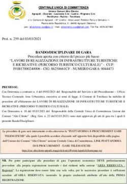 BANDO/DISCIPLINARE DI GARA