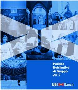 Politica Retributiva di Gruppo 2017 - UBI Banca