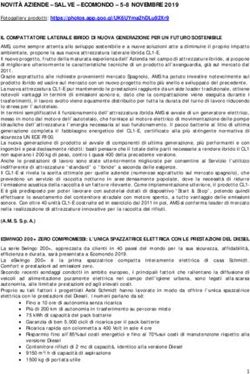 NOVITÀ AZIENDE - SAL.VE - ECOMONDO - 5-8 NOVEMBRE 2019